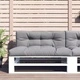 Палетни възглавници от текстил, 2 бр, сиви, 120 x 80 x 12 см
