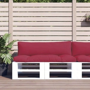 Палетни възглавници от текстил, 2 бр., виненочервени, 110 x 58 x 10 см