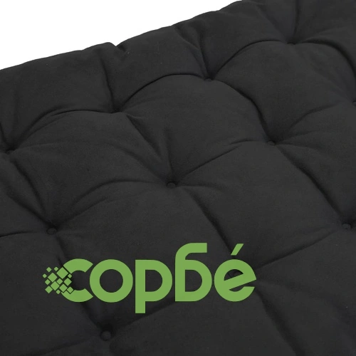 Шалте за шезлонг черно 160x50x10 см от изкуствен велур ➤ топ цена ➤ sorbe.bg