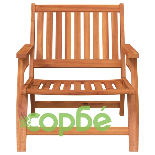 Градински столове от масивна акация, 2 броя, 76x67x73,5 см ➤ топ цена ➤ sorbe.bg