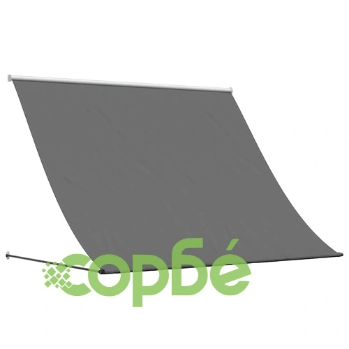 Прибираща се тента антрацит 200x150 см от плат и стомана ➤ топ цена ➤ sorbe.bg