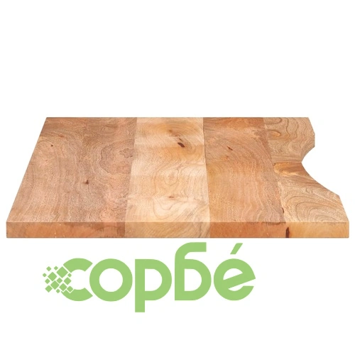 Плот за бюро с извивка 140x60x2,5 см от масивно мангово дърво ➤ топ цена ➤ sorbe.bg