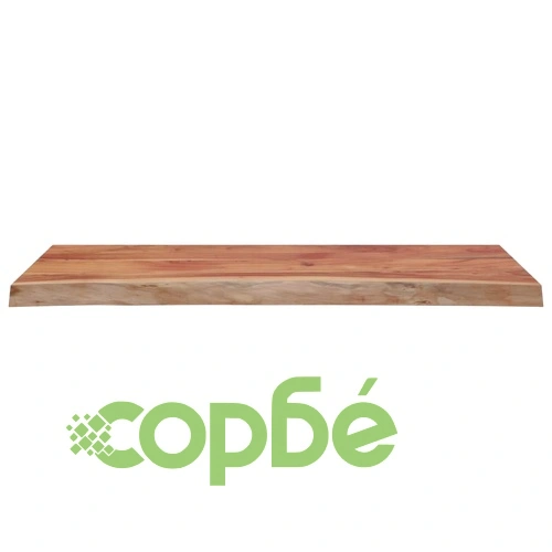 Плот за маса от масивна акация, 100x40x2,5 см, правоъгълен с жив ръб ➤ топ цена ➤ sorbe.bg