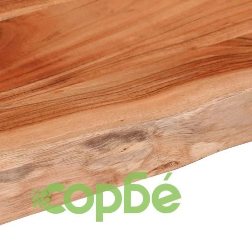 Плот за маса от масивна акация, 100x40x2,5 см, правоъгълен с жив ръб ➤ топ цена ➤ sorbe.bg