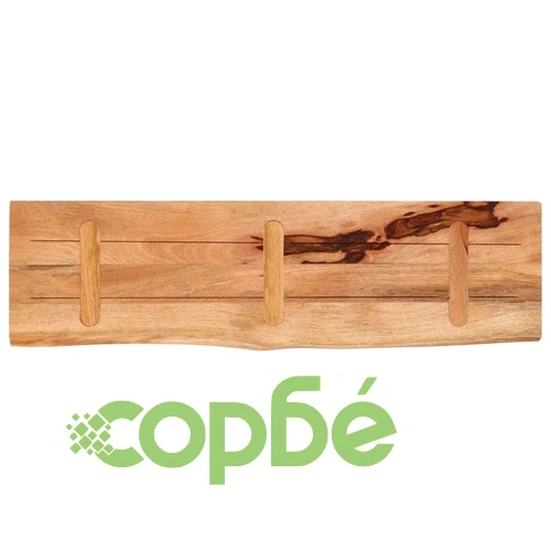 Плот за маса от масивно мангово дърво, 120x40x3,8 см, жив ръб ➤ топ цена ➤ sorbe.bg