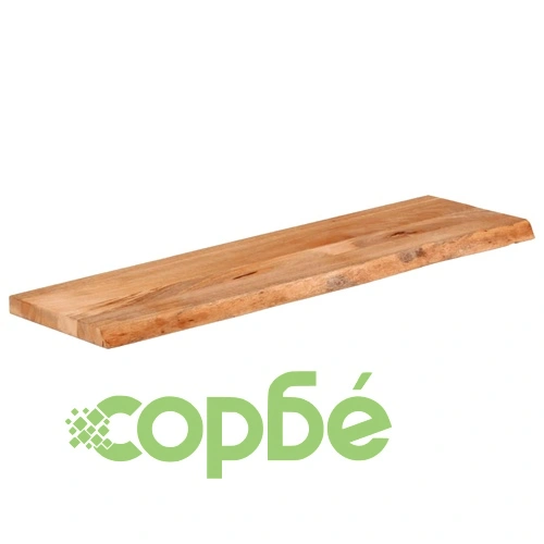 Плот за маса с жив ръб от масивно манго дърво, 120x40x2,5 см ➤ топ цена ➤ sorbe.bg