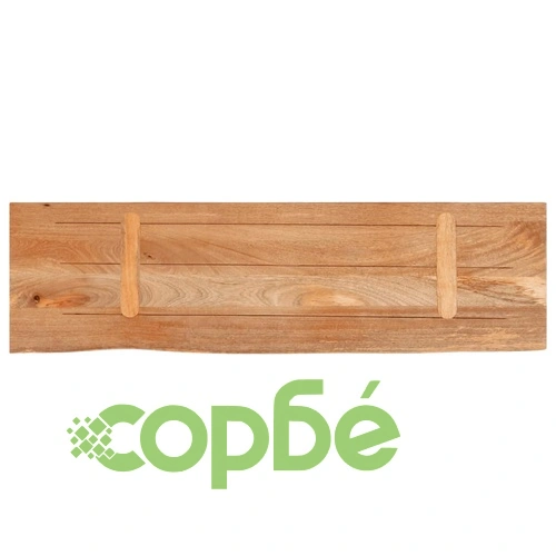 Плот за маса с жив ръб от масивно манго дърво, 120x40x2,5 см ➤ топ цена ➤ sorbe.bg