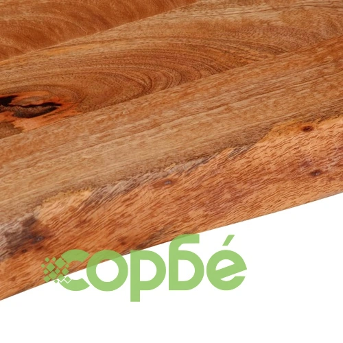 Плот за маса с жив ръб от масивно манго дърво, 120x40x2,5 см ➤ топ цена ➤ sorbe.bg