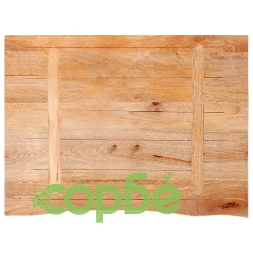 Плот за маса с жив ръб, 70x60x3,8 см, масивно манго дърво ➤ топ цена ➤ sorbe.bg