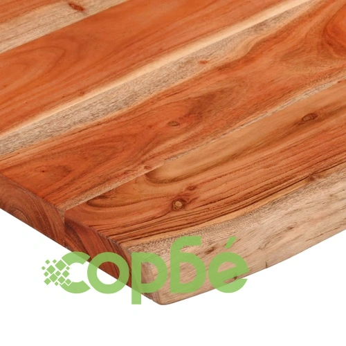 Плот за маса от масивна акация, 80x60x3,8 см, правоъгълен с жив ръб ➤ топ цена ➤ sorbe.bg