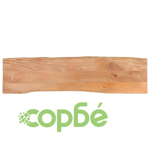 Плот за маса от масивно манго дърво с жив ръб, 180x40x2,5 см ➤ топ цена ➤ sorbe.bg