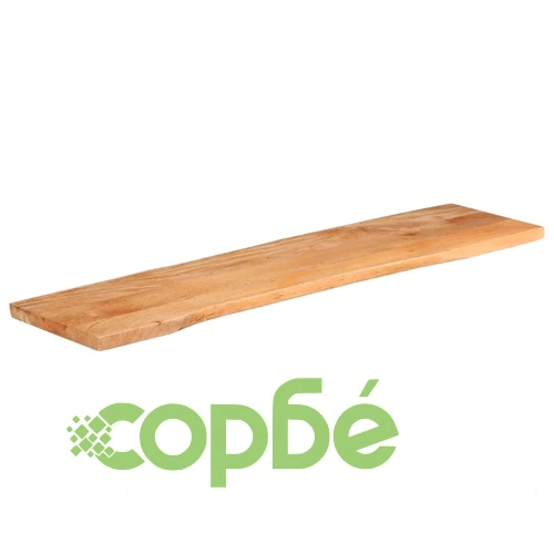 Плот за маса от масивно манго дърво с жив ръб, 180x40x2,5 см ➤ топ цена ➤ sorbe.bg