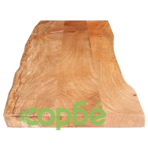 Плот за маса от масивно манго дърво с жив ръб, 180x40x2,5 см ➤ топ цена ➤ sorbe.bg