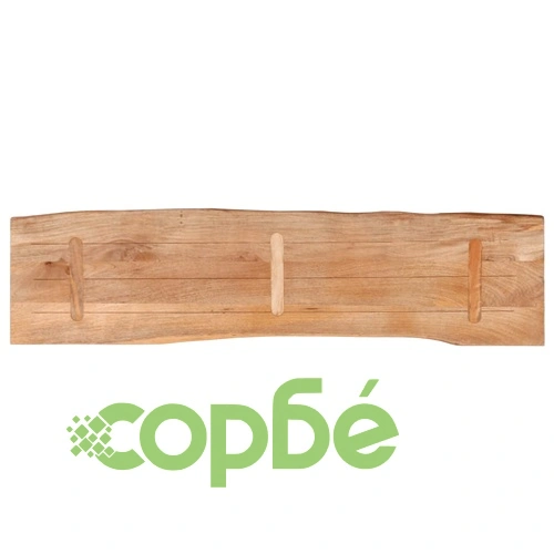 Плот за маса от масивно манго дърво с жив ръб, 180x40x2,5 см ➤ топ цена ➤ sorbe.bg