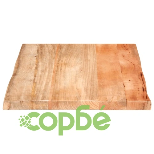 Плот за маса с жив ръб от масивно манго дърво, 70x60x3,8 см ➤ топ цена ➤ sorbe.bg