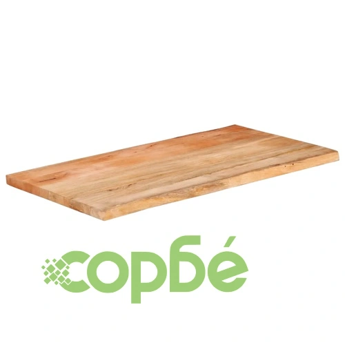 Плот за маса с жив ръб от масивно манго дърво, 100x60x3,8 см ➤ топ цена ➤ sorbe.bg