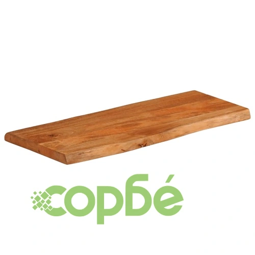Плот за маса от масивно дърво манго, 100x40x3,8 см, жив ръб ➤ топ цена ➤ sorbe.bg