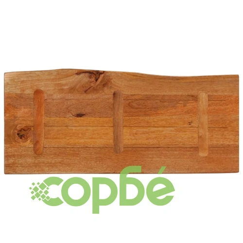 Плот за маса от масивно дърво манго, 100x40x3,8 см, жив ръб ➤ топ цена ➤ sorbe.bg