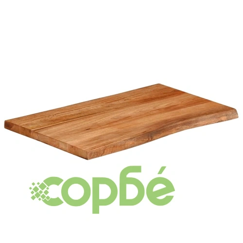 Плот за маса от масивно дърво манго, 70x60x3,8 см, жив ръб ➤ топ цена ➤ sorbe.bg