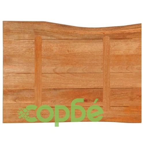 Плот за маса от масивно дърво манго, 70x60x3,8 см, жив ръб ➤ топ цена ➤ sorbe.bg
