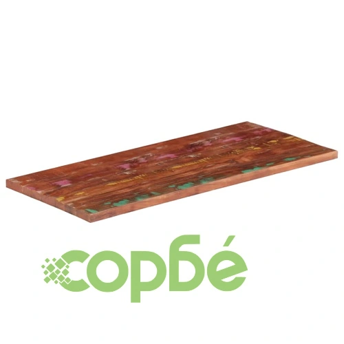 Плот за маса 120x70x2,5 см правоъгълен масивно регенерирано дърво ➤ топ цена ➤ sorbe.bg