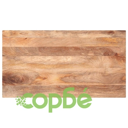 Плот за маса от масивно манго дърво, правоъгълен, 120x50x2,5 см ➤ топ цена ➤ sorbe.bg