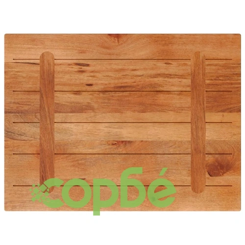 Плот за маса от масив манго, правоъгълен, 90x50x3,8 см ➤ топ цена ➤ sorbe.bg