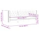Честърфийлд диван с 2 седалки от кафява еко кожа 174 x 74,5 x 70,5 см