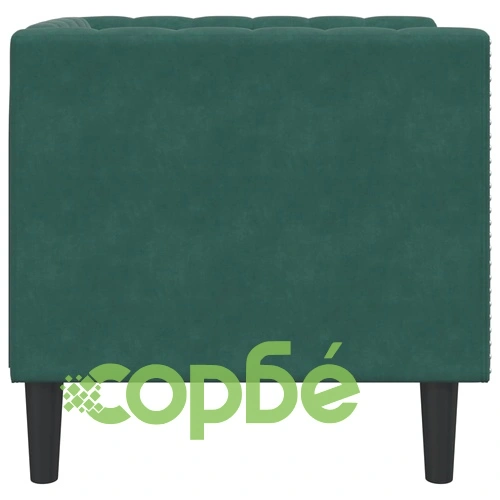 Луксозно Честърфийлд кресло от зелено кадифе, 71 x 74,5 x 70,5 см ➤ топ цена ➤ sorbe.bg