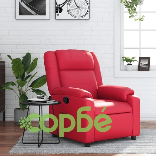 Наклоняем Стол с Функция Релакс, Червен, от Изкуствена Кожа, 77 x 95 x 99 см ➤ топ цена ➤ sorbe.bg