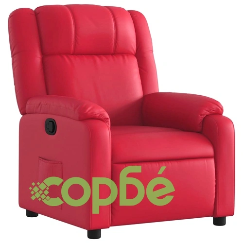 Наклоняем Стол с Функция Релакс, Червен, от Изкуствена Кожа, 77 x 95 x 99 см ➤ топ цена ➤ sorbe.bg