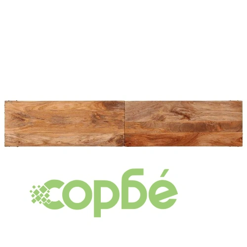 Конзолна маса от масивно мангово дърво, 180x35x70 см, с 3 рафта ➤ топ цена ➤ sorbe.bg