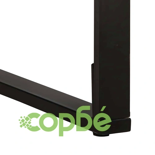 Трапезна маса от масивна акация 160x80x75 см с метална рамка ➤ топ цена ➤ sorbe.bg