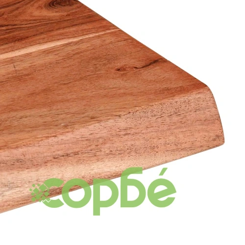 Стенни рафтове от масивно акациево дърво, 2 бр, 60x20x3,5 см ➤ топ цена ➤ sorbe.bg