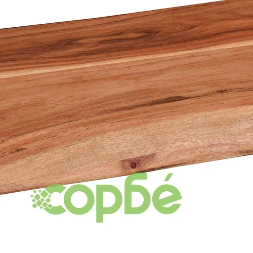 Стенни рафтове от масивно акациево дърво, 2 бр, 60x20x3,5 см ➤ топ цена ➤ sorbe.bg