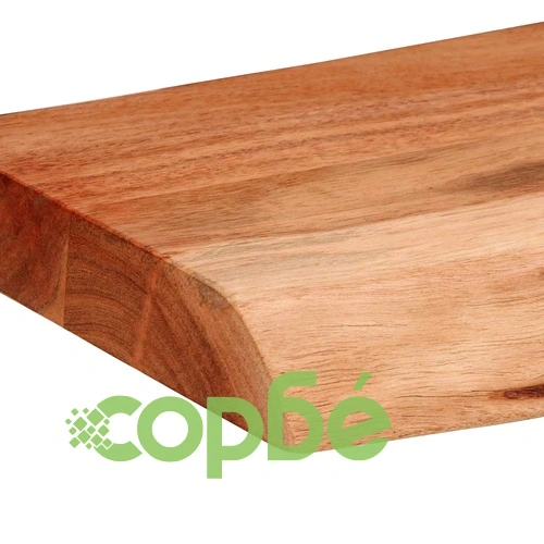 Стенни рафтове от масивно акациево дърво, 2 бр, 80x20x3,5 см ➤ топ цена ➤ sorbe.bg