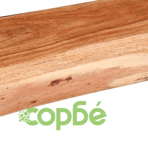 Стенни рафтове от масивно акациево дърво, 2 бр, 100x20x3,5 см ➤ топ цена ➤ sorbe.bg