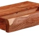 Стенни рафтове, 2 броя, 40x17x8 см, масивно акациево дърво
