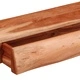 Стенни рафтове от масивно акациево дърво, 2 бр, 60x17x8 см