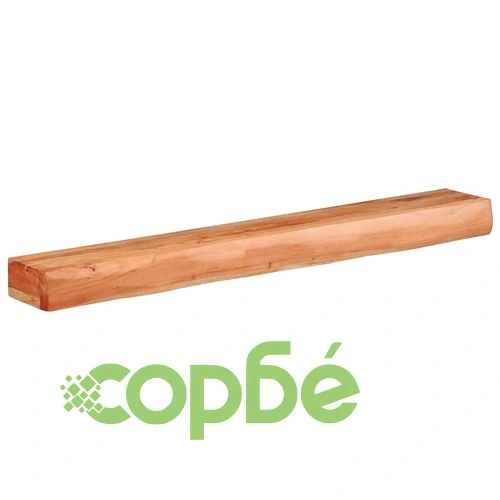 Стенни рафтове от масивно акациево дърво, 2 бр, 100x17x8 см ➤ топ цена ➤ sorbe.bg