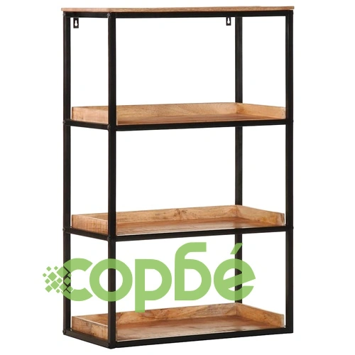 Книжарка от масивна мангова дървесина 70x35x110 см кафява ➤ топ цена ➤ sorbe.bg