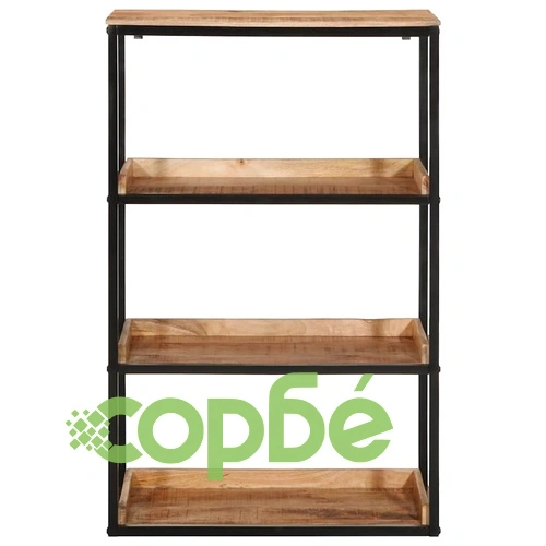 Книжарка от масивна мангова дървесина 70x35x110 см кафява ➤ топ цена ➤ sorbe.bg