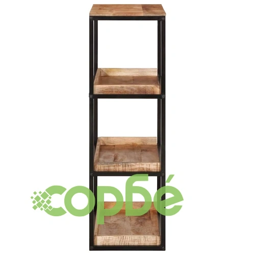 Книжарка от масивна мангова дървесина 70x35x110 см кафява ➤ топ цена ➤ sorbe.bg