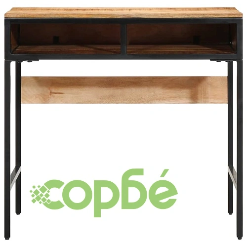 Писателско бюро от масивно мангово дърво 80x50x75 см кафяво матово ➤ топ цена ➤ sorbe.bg