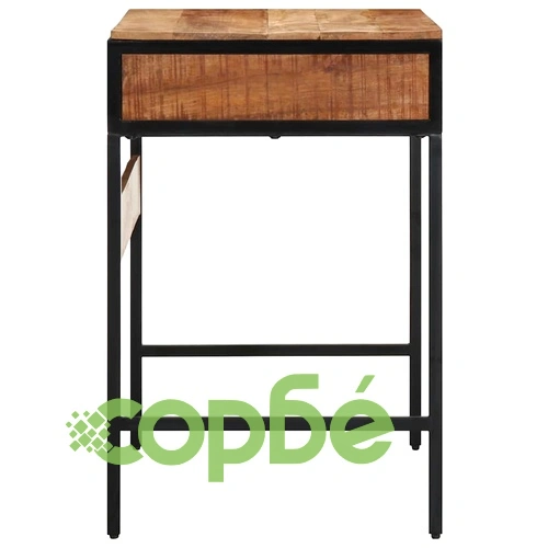 Писателско бюро от масивно мангово дърво 80x50x75 см кафяво матово ➤ топ цена ➤ sorbe.bg