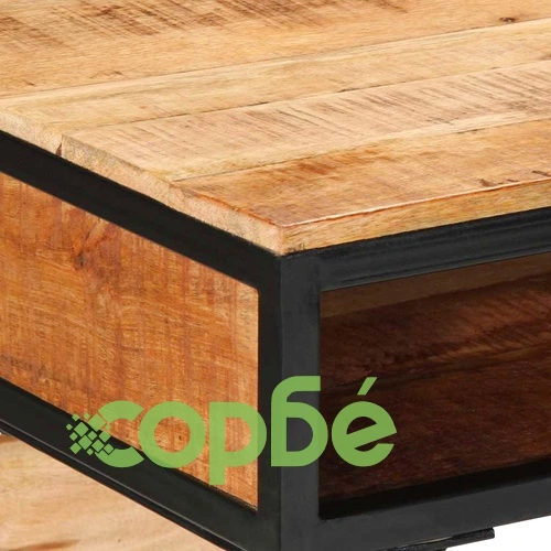 Писателско бюро от масивно мангово дърво 80x50x75 см кафяво матово ➤ топ цена ➤ sorbe.bg