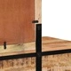 Тоалетка от масивна дървесина манго 100x40x120 см с огледало кафяво