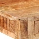 Тоалетка с огледало от масивно мангово дърво 100 x 40 x 120 см, Кафяво