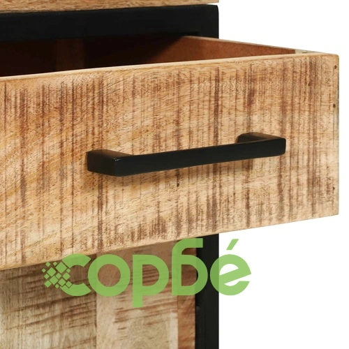Служебен шкаф 70 x 35 x 70 см, масивна дървесина от манго ➤ топ цена ➤ sorbe.bg