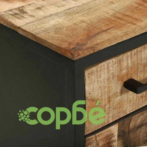 Служебен шкаф 70 x 35 x 70 см, масивна дървесина от манго ➤ топ цена ➤ sorbe.bg
